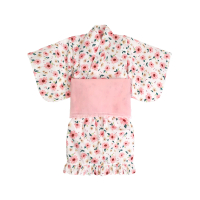 【Baby 童衣】任選 日式和風女童和服套裝 附腰帶 60250(粉色雛菊)