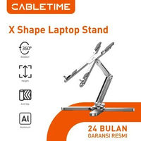 CABLETIME Laptop Stand 360° Rotatable Portable Laptop Stand Dudukan Notebook Meja Aluminium For 11-1