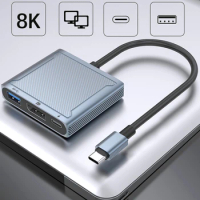 USB C to DisplayPort Docking Station USB 3.1 Type-C To USB+DP+PD Port Laptop Dock with PD Charging USB Port for MacBook Air Pro