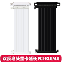 pci-e3.0雙反向顯卡延長線豎裝 itx機箱臺式轉接線兼容A4酷魚追風【北歐家居生活】