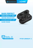 ACMIC ACMIC ZENDIO MINI TWS Extra Bass Gaming Headset Bluetooth Earphone