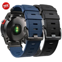 26 22mm Strap for Garmin Fenix 7X 7 6X 6 5X 5 EPIX Easyfit Nylon Wristband Fenix 3 3HR Tactix7 Quick Release Smartwatch Bracelet