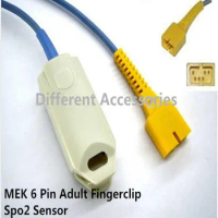FREE SHIPPING Compatible For MEK ADULT FINGER Clip SPO2 SENSOR,PROBE PULSE OXIMETER PROBE Pulse Oximeter Probe Spo2 AdapterCable