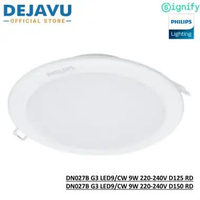 Lampu Downlight PHILIPS DN027B LED9/CW D125 RD - D150 RD (Varian warna WW / NW / CW) G2 CW 10W D125