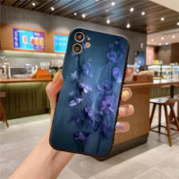 Painted Phone Case For Oneplus 9 8 Pro 8T 7 6 6T Nord 2 5G Watercolor Flower Pattern Protect Soft Cover Case One Plus 1+8 1+7T