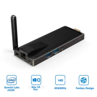OEM 2020 Newest Fanless Mini Stick PC Intel J4105 CPU 4+64GB for Windows10 Pocket PC computer gaming tablet pc