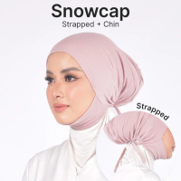 Inner Dagu Tali Taiback Antimigrain tudung Berdagu Tieback Double chin tutup Kain Sejuk Cotton Jerse