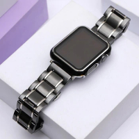 Case+Ceramics Bracelet For Apple Watch 9 8 7 6 Band SE 40mm 44mm 45mm 41mm iWatch 5 4 Strap For Applewatch 3 42mm 38mm Bracelet