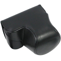 Full body Fit PU leather digital camera case bag cover for Sony ZV-E10 ZVE10 16-50mm Lens