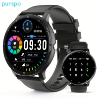 Pusbo Smart Watch (Call/Answer) Suitable for Men and Women, Wireless Call Multi-Sport Mode, Weather 