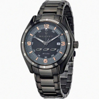 【MASERATI 瑪莎拉蒂】MASERATI手錶型號R8853124001(黑色錶面黑錶殼深黑色精鋼錶帶款)