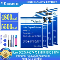 YKaiserin Battery for Huawei Honor P8 P9 P10 P20 5C 5X 6A 6C 7X 7C 8 S8 8X 8E 8C G9 9 9i 10 G10 Mate 8 10 Nova 2 2i 3i Lite Plus
