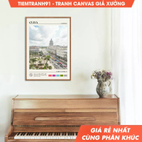 Tranh treo tường, Oil Paint, Cuba Wall Art, Cuba Poster, Cuba Photo, Cuba Wall Decor, Havana, Caribb
