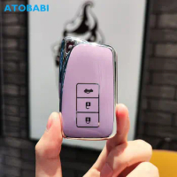 TPU Car Key Case Remote Protector Cover Keychain Auto Accessories For 2017 2018 2019 Lexus NX200 RX350 LX570 ES GS NX RX Series