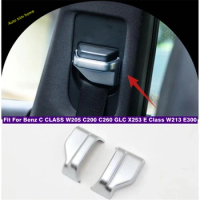Fit For Mercedes Benz C Class W205 C200 C260 GLC X253 E Class W213 Car Safety Belt Decorative Frame Cover Trim Accessories