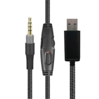 Durable 3.5mm Headphone Cable for G633/G933/G935/G635 Headphones Cord Nylon/TPE Wire Improve Your Experience