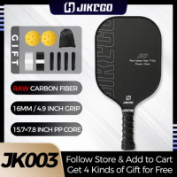 JIKEGO T700 Raw Carbon Fiber Pickleball Paddle Set 16mm Racquet Pickle Ball Racket Professional Lead Tape Cover Men Women RCF