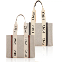 【Chloe’ 蔻依】Woody tote bag帆布托特包(中號)