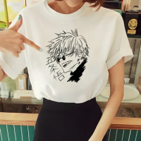 Manga Japanese Anime Jujutsu Kaisen Gojo Satoru Anime T Shirts Fashion Women Tops T-shirt Short Sleeve Unisex Tee