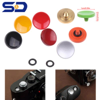 Metal Concave Surface Camera Soft Shutter Release Button For Fujifilm Fuji X100 X-E1 X-E2 X100S X10 X20 with Rubber Ring
