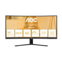 AOC CU34B3E 34吋 3440x1440 120Hz HDMI/DPV1.4 曲面顯示器 黑色 (V050) 