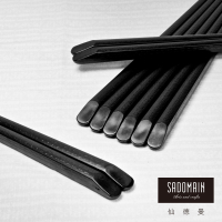【仙德曼 SADOMAIN】高玻抗菌筷－斜角10雙