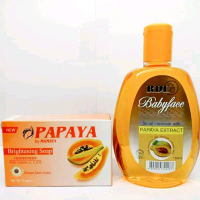 [ COD ] PAKET CLEANSER RDL BABY FACE + SABUN PEPAYA BRIGHTENING SOAP WITH PAPAYA EXTRACT MEMBERSIHKA