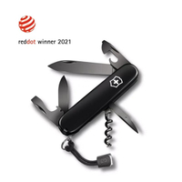 【Victorinox 瑞士維氏】SIGNATURE LITE ONYX BLACK 小型袋裝刀 7用刀 58mm-極黑(0.6226.31P)