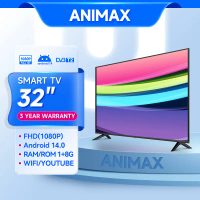 [Live] Animax 32 Inch Smart TV LED Android 14 TV Full HD 1080P Youtube/Netflix-Hdmi  wifi