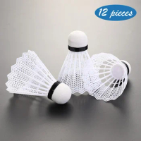 12pcs Plastic Foam Head Badminton Lightweight Shuttlecocks for Training Portable Badminton for Training for Kids Entertainment