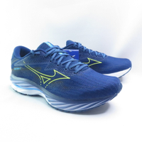 Mizuno J1GC230353 WAVE RIDER 27 男慢跑鞋 靛藍【iSport愛運動】