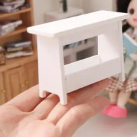 1:12 Miniature Closet Multi Style Bedside Table Cabinet Shelf Legs Cupboard Model Dollhouse Furniture Decor DIY Toys