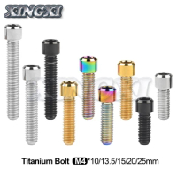 Xingxi Titanium Bolt Allen Key M4X10 13.5 15 20 25mm Srews for Bicycle Thumb Shifter Rear front Derailleur Adjustment Bolts