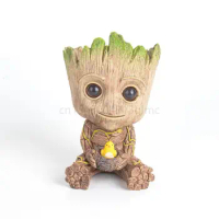 Guardians of The Galaxy Groot Dolls Flowerpot Ornaments Cute Tree Man Groot Toys Figure Model Home Decorate Gifts for Children