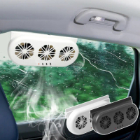 【Dep】USB車載循環排氣風扇 車用降溫散熱排風扇 車內空氣通風換氣扇 排氣扇 電風扇 車載冷風扇