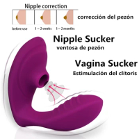Strong Sucking Vibration Clitoris Sucker Dildo Vibrator Adult Sex Toys for Woman Clit Sucker Stimulator Vagina Nipple Sucker