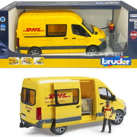 【Fun心玩】RU2671 正版 德國製造 BRUDER 1:16 DHL貨車(含人偶) 運輸車 貨運 大型汽車 兒童玩具