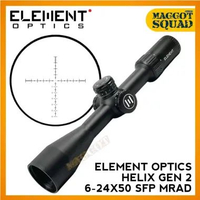 Teleskop ELEMENT HELIX GEN 2 6-24X50 SFP MRAD Premium Lensa Jernih