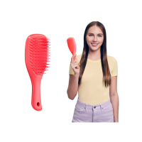 【TANGLE TEEZER 提碁】Mini英倫手握梳-柚紅(護髮梳/順髮梳/濕髮梳/抗糾結/抗毛躁/王妃梳)