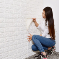 wallpaper 3D ขนาด70x38cm วอลเปเปอร์ติดผนังสามมิติ หนา4มิล วอลเปเปอร์ผนัง 3 มิติ สติ๊กเกอร์ติดผนัง