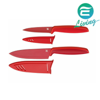 【序號MOM100 現折100】WMF Knife set Touch 2tlg. Red 陶瓷刀具二件組(紅色) #1879085100【APP下單9%點數回饋】