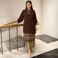 Lausboutique Tunik Diandra Ceruty-Seri 1-Tunik Kebaya Pesta XL Hitam