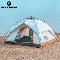 ROCKBROS Outdoor Windproof Family Camping Tent Portable Tent for Camping Hiking Automatic Camping Tent