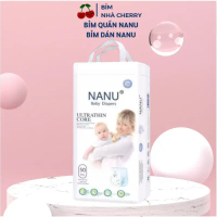 Tã bỉm quần Nanu, tã dán Nanu 50 miếng siêu mỏng thấm hút tốt mềm mại size M/L/XL/2XL/3XL/4XL/5XL BG