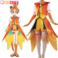 Hirogaru Sky! Pretty Cure Cure Wing Cosplay Costume Lovely Girl Uniform Halloween Party Role Play Outfit Clothing