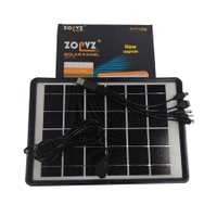 Portable Solar Panel 8W 6V Polycrystalline Silicon Solar Panel Waterproof Multiple Charging Inputs M