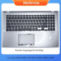 MEIARROW New/org For ASUS X509 X509DL FL8700D Y5200F X509DJ M509 palmrest RU Russian keyboard upper cover C shell ,Silver