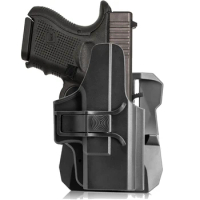 Tactical OWB Glock 26 27 33 (Gen 1-4) Gun Holster, Paddle Chest Holster Pistol Drop Leg Thgih Holder Case For G26 G27 G33