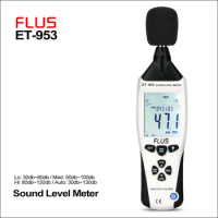 FLUS Sound Level Meters Digital Professional Sound Level Meter Sonometros Noise Audio Level Meter 30-130dB Decibels Meter