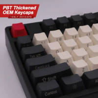 Mechanical Keyboard Keycaps Red Black Color PBT OEM Profile Height 104 Keys for 60% 80% GK61 SK61 Anne Pro 2